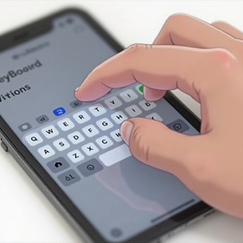 tastatur grösser machen iphone